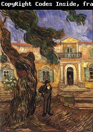 Vincent Van Gogh Tree and Man(in Front of the Asylum of Saint-Paul,St.Remy)